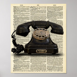 Vintages Dictionary Art Print Poster