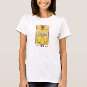 Vintages die Recht-Shirt der Frauen T-Shirt