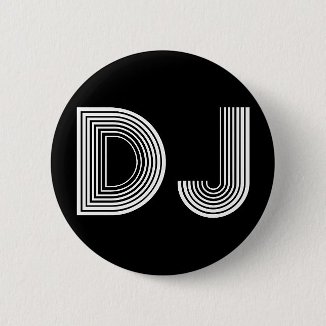 Vintages DJ Button (Vorderseite)