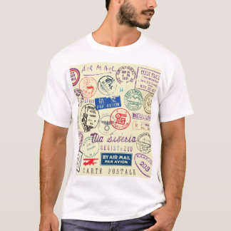 Vintages Dokument: Briefmarke Set Collection T-Shirt