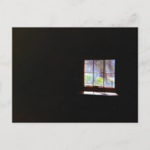 Vintages Dokumentfenster Postkarte