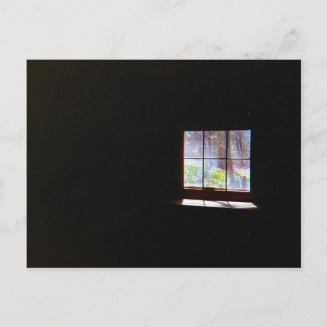 Vintages Dokumentfenster Postkarte (Vorderseite)