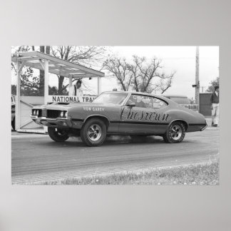 Vintages Drag Racing - 1970 Olds 442 Chesrown Poster