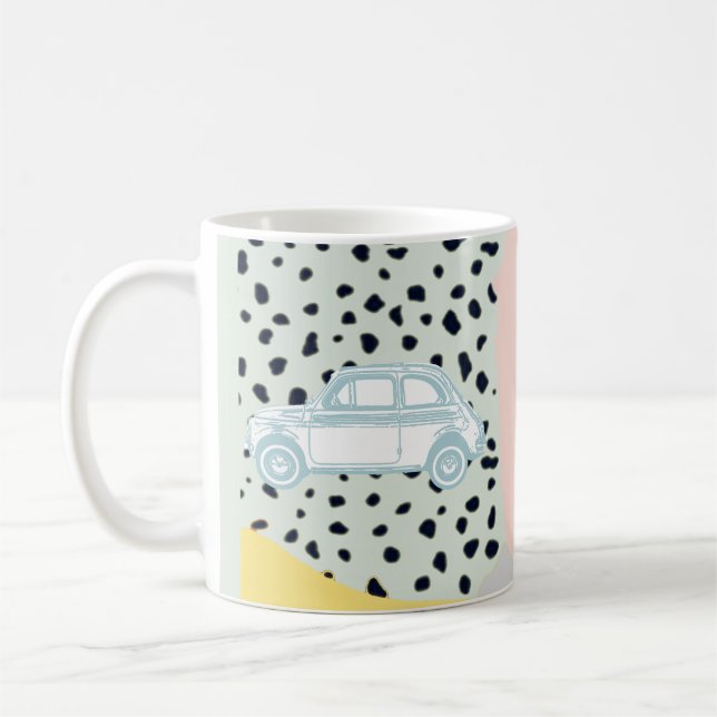 Vintages Dream-Auto Kaffeetasse (Links)
