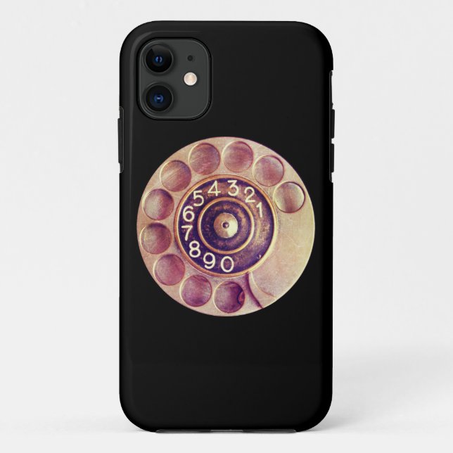 Vintages Drehtelefon Case-Mate iPhone Hülle (Rückseite)