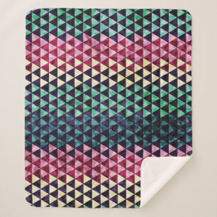 Vintages Dreieck Geometrisches Nahtloses Muster Sherpadecke