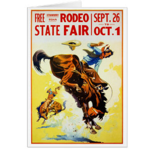 Vintages Dreißigerjahre Rodeo-Plakat wieder