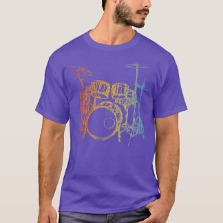 Vintages Drummer-Kit T-Shirt
