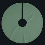 Vintages dunkelgesättigtes grünes Retro Polyester Weihnachtsbaumdecke<br><div class="desc">Vintages dunkles gesättigtes Grün. Perfektes Grün für die Ferien.</div>