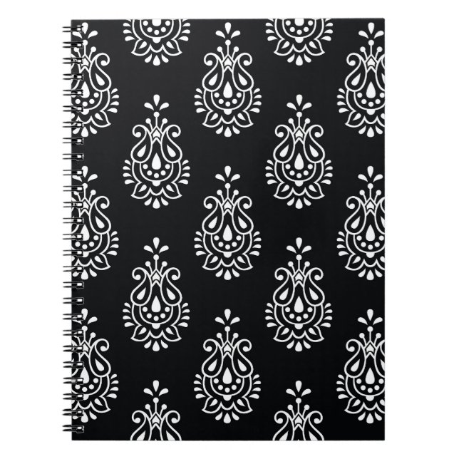 Vintages, durchgängiges, elegantes Muster. Notizblock (Vorderseite)