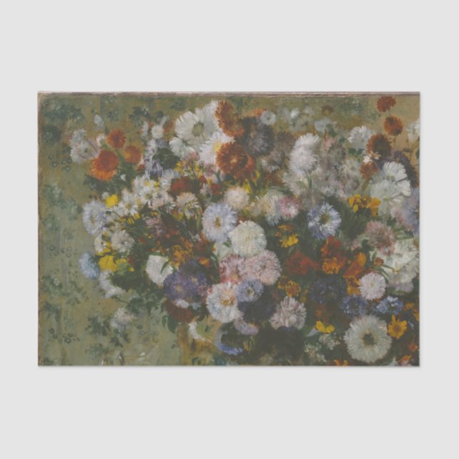 Vintages Edgar Degas Blumenbild Seidenpapier (Vorderseite)