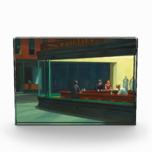 Vintages Edward Hopper Nighthawawaks Diner Poster Fotoblock