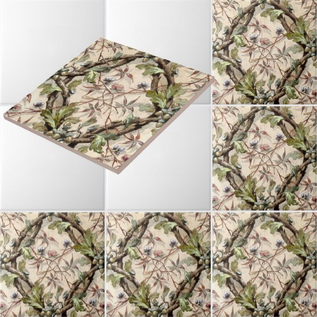 Vintages Eichen- und Kornmuster Fliese (Von Creator hochgeladen)