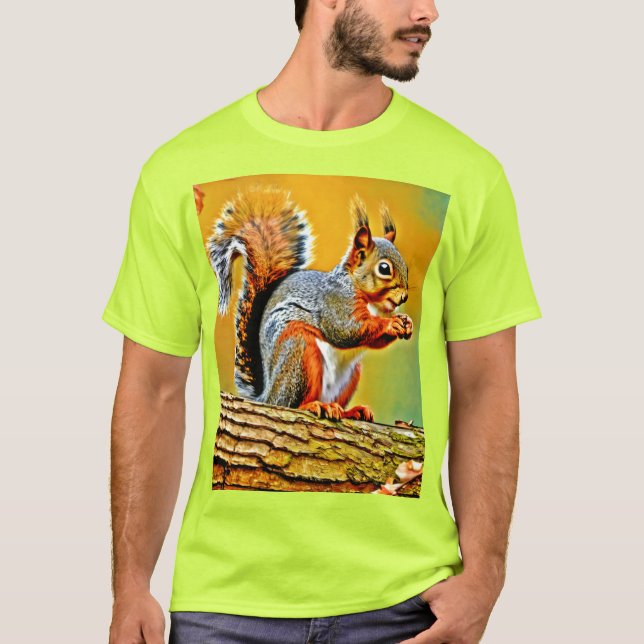 Vintages Eichhörnchen T-Shirt (Vorderseite)