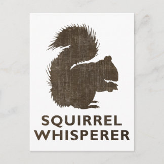 Vintages Eichhörnchen Whisperer Postkarte