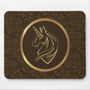 Vintages Einhorn Mousepad