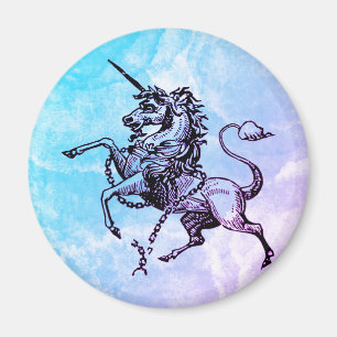 Vintages Einhornwolkenmagnet Magnet