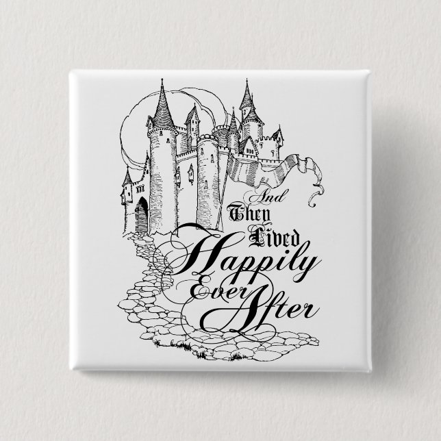 Vintages einst Kleid, Dekor und Geschenke Button (Vorderseite)