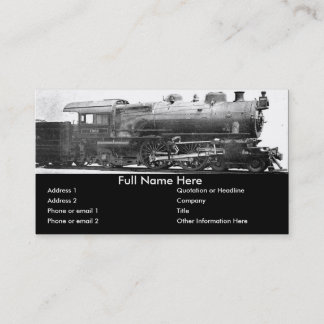 Vintages Eisenbahn-Fotografie-Lesezeichen Visitenkarte