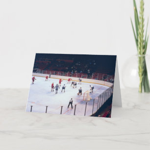 Vintages Eishockey-Match Karte