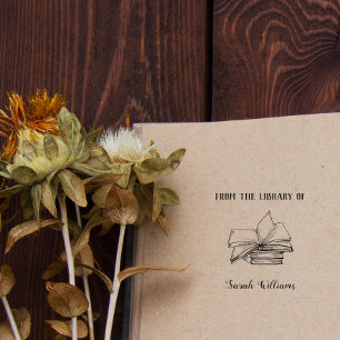 Vintages Elegant aus der Bibliothek des Individuel Permastempel