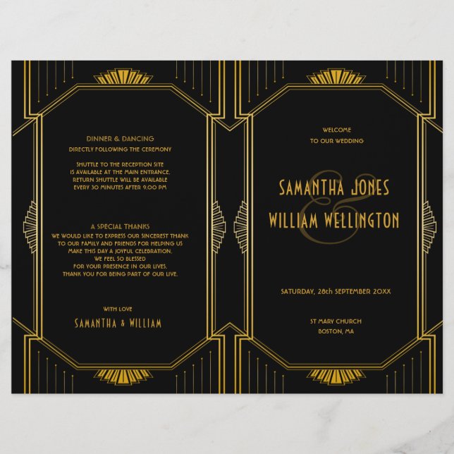 Vintages elegantes Art Deco (Vorderseite)