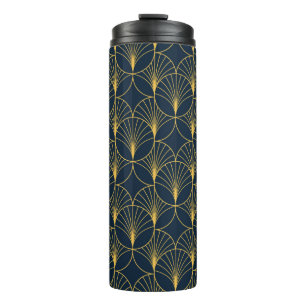 Vintages elegantes Art-Déco-Design - nahtloses Mu Thermosbecher