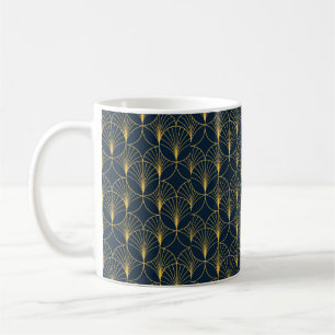 Vintages elegantes Art-Déco-Design - nahtloses Mus Kaffeetasse