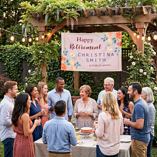 Vintages elegantes Party für Aquarellbilder Banner