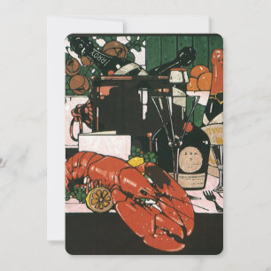 Vintages Elegantes Restaurant Einladung