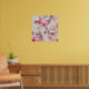 Vintages elegantes rosafarbenes Muster für Lila Ro Poster (Living Room 2)