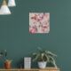 Vintages elegantes rosafarbenes Muster für Lila Ro Poster (Living Room 1)