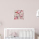 Vintages elegantes rosafarbenes Muster für Lila Ro Poster (Nursery 2)