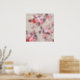 Vintages elegantes rosafarbenes Muster für Lila Ro Poster (Kitchen)