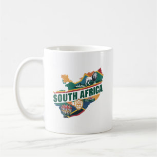 Vintages Elegantes Südafrika Reisen Souvenir Kaffeetasse