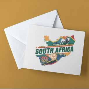 Vintages Elegantes Südafrika Reisen Souvenir Postkarte