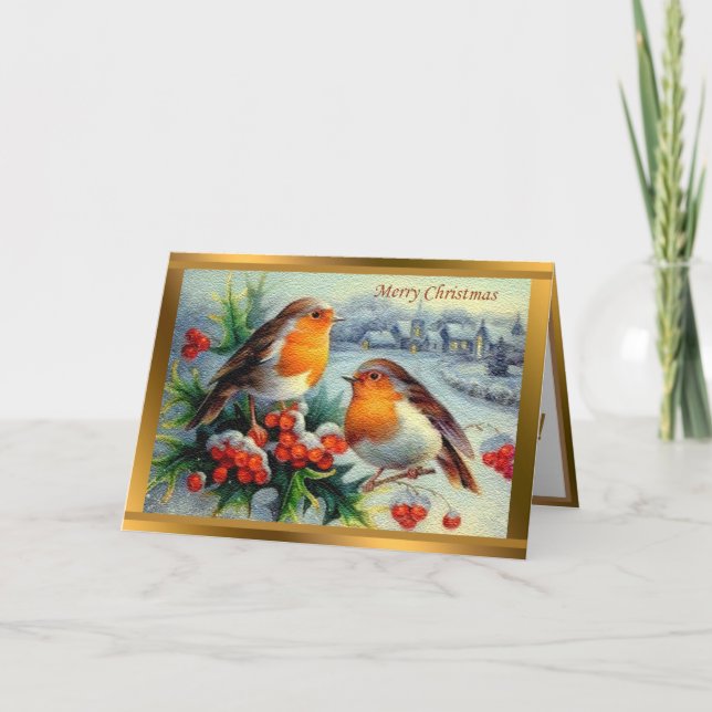 Vintages Elegantes Weihnachten (Vorderseite)