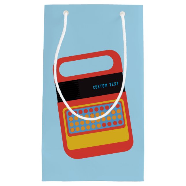 Vintages elektronisches Sprechen und Schreibzeug Kleine Geschenktüte (Vorderseite)