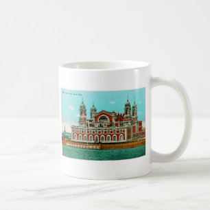 Vintages Ellis Island, New York City Tasse
