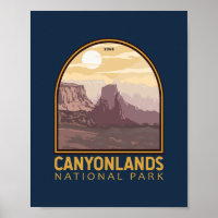 Vintages Emblem im Canyonlands-Nationalpark
