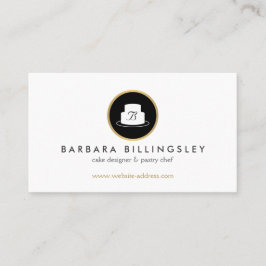 Vintages Emblem-Logo-Bäckerei II Visitenkarte