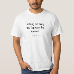 Vintages Emerson-Glück-Inspirational Zitat T-Shirt