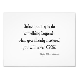 Vintages Emerson Inspiration Wachstum Masterquote Fotodruck