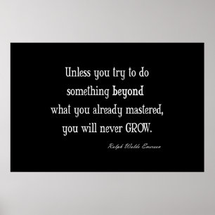 Vintages Emerson Inspiration Wachstum Masterquote  Poster