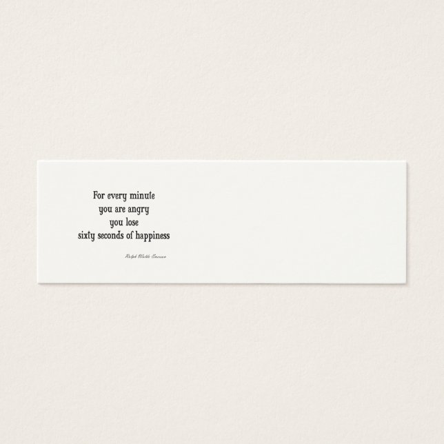 Vintages Emerson Inspirational Happy Zitat (Vorderseite)