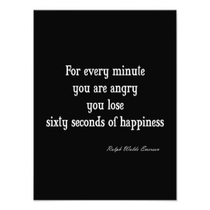 Vintages Emerson Inspirational Happy Zitat Fotodruck