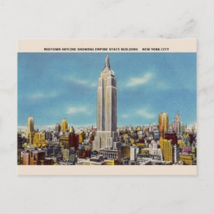 Vintages Empire State Gebäude NYC Postcard Postkarte