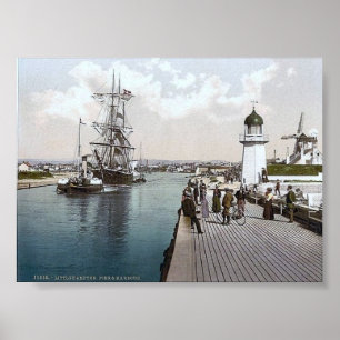 Vintages England Littlehampton in den 1890er Jahre Poster