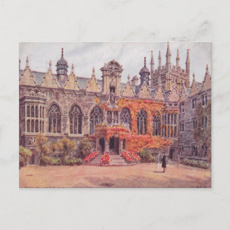 Vintages England, Oriel Uni, Oxford, 1925 Postkarte