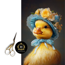 Vintages Entbeinen im Blumenzinnenton Seidenpapier